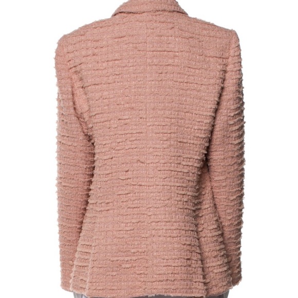 L'Agence Chamberlain Metallic Tweed Blazer Dusty Rose - Picture 9 of 11